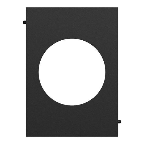 plaque de finition centrale Schneider Odace Architecte noir onyx - vue de face