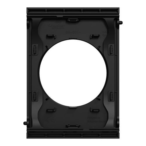 plaque de finition centrale Schneider Odace Architecte noir onyx - vue de dos