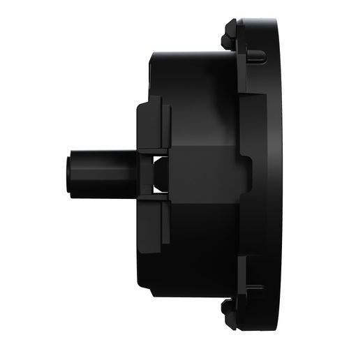enjoliveur pour prise affleurante et chargeur USB-C Schneider Odace noir mat - vue de côté