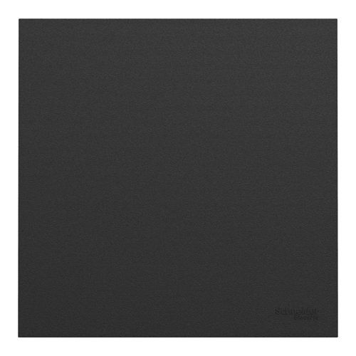 enjoliveur/plaque Schneider Odace Intégral noir mat - vue de face
