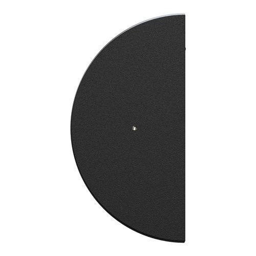 Demi Enjoliveur interrupteur double va et vient/poussoir à voyant lumineux noir onyx SCHNEIDER Odace - vue de face