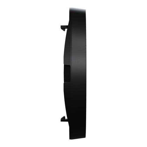 Demi Enjoliveur interrupteur double va et vient/poussoir à voyant lumineux noir onyx SCHNEIDER Odace - vue de côté