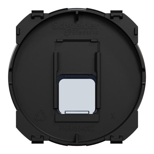 enjoliveur prise RJ45 noir mat Schneider Odace - vue de dos