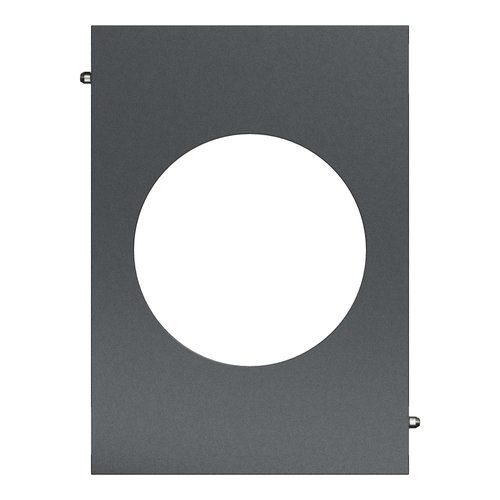 plaque de finition centrale Schneider Odace Architecte effet Perle Noire - vue de face