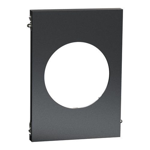 plaque de finition centrale Schneider Odace Architecte effet Perle Noire
