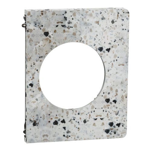plaque de finition latérale Schneider Odace Architecte effet Terrazzo