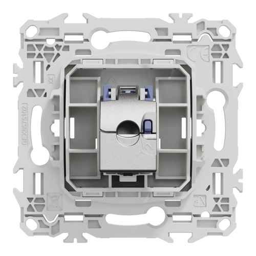 prise RJ45 sans enjoliveur Schneider Odace - vue de dos