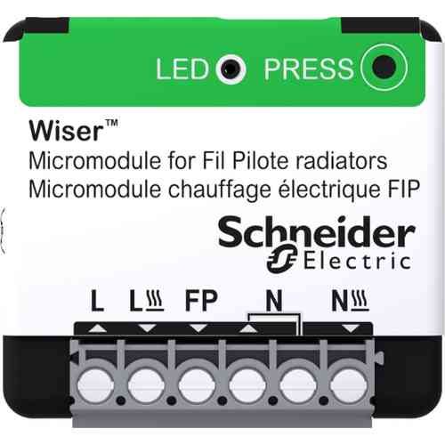 micromodule encastré Schneider Wiser - vue de face