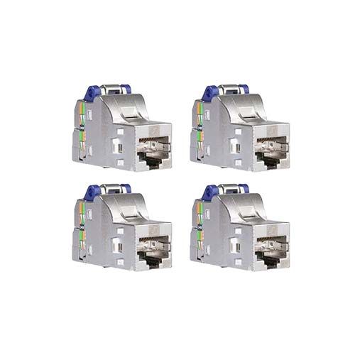 Lot de 4 connecteurs S-One DPM RJ45 SCHNEIDER Resi9 Connect femelle Grade 3TV Cat6 