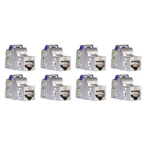 Lot de 8 connecteurs S-One DPM RJ45 SCHNEIDER Resi9 Connect femelle Grade 3TV Cat6