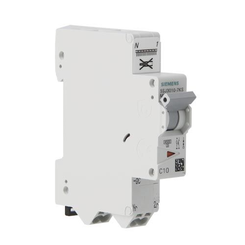 SIEMENS Disjoncteur 10A auto Ph+N Courbe C 4.5kA 230V - 5SJ30107KS