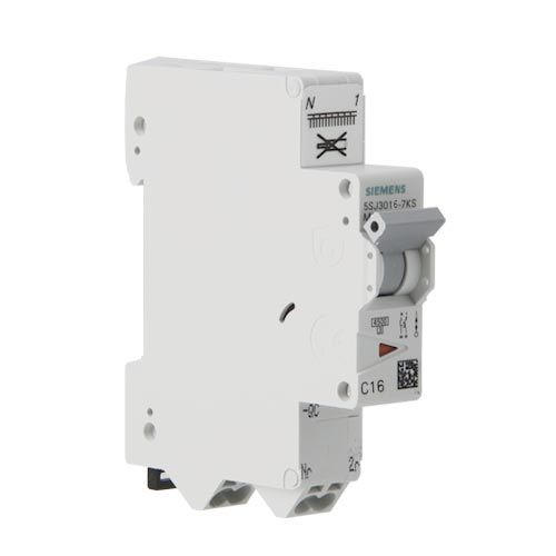 SIEMENS Disjoncteur 16A auto Ph+N Courbe C 4.5kA 230V - 5SJ30167KS