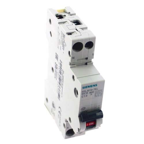 SIEMENS Disjoncteur 16A Ph+N Courbe C 4.5kA 230V nu
