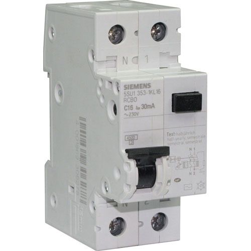 SIEMENS Disjoncteur différentiel 30mA 16A type AC