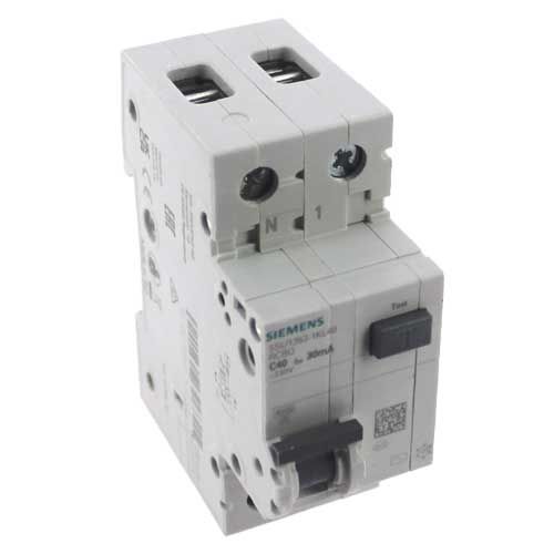 SIEMENS Disjoncteur différentiel 30mA 40A type AC - vue de haut