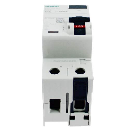 SIEMENS Interrupteur différentiel 40A type A 30mA - vue de dessous