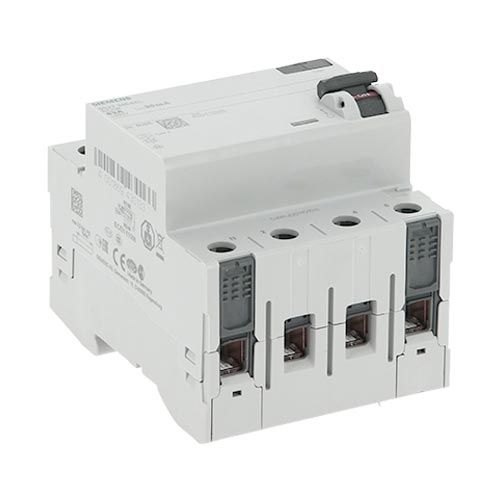 SIEMENS Interrupteur différentiel tétrapolaire 4 modules 400V 63A 30mA type A