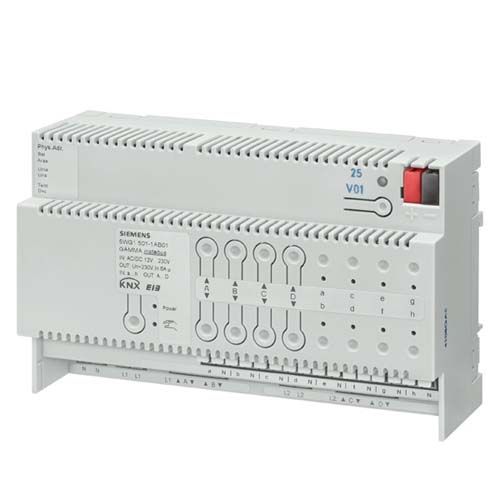 SIEMENS Actionneur de stores combiné 8 entrées binaires 4 sorties AC 230 V 6A