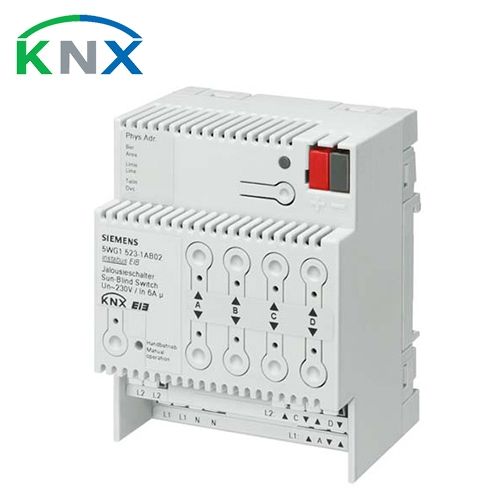 SIEMENS KNX Actionneur de volet-roulant et store 4 sorties 230VCA 6A -N 523/02