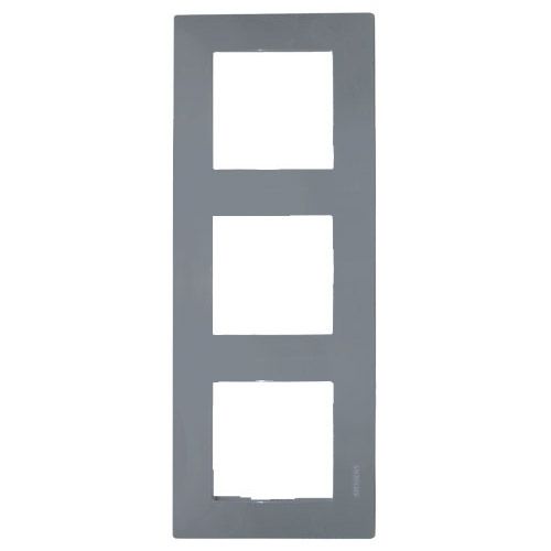 SIEMENS Delta Viva Plaque triple - Gris