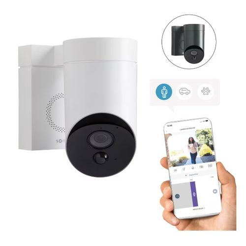 caméra extérieure Somfy connectée avec l'application Somfy Connect