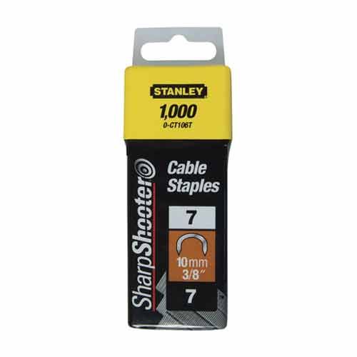 STANLEY Agrafes cavaliers 10mm type 7 - Boite de 1000 - 1-CT106T