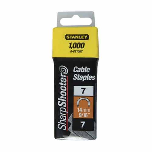 STANLEY Agrafes cavaliers 14mm type 7 - Boite de 1000 - 1-CT109T