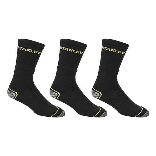 STANLEY Chaussettes de travail renforcées Tacoma taille 39-46 - Lot de 3 - 98062