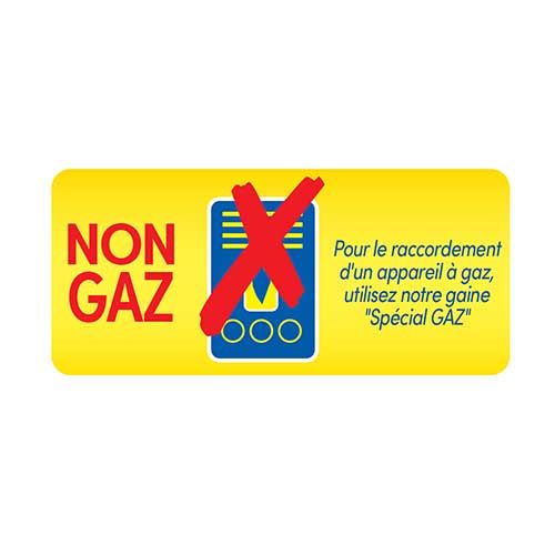 Gaine souple alu STRULIK compacte 3m D200mm M0 non compatible avec appareil au gaz