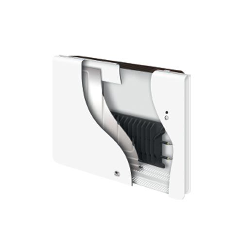 Radiateur connecté plinthe Thermor Equateur 5 1000W blanc mat - zoom corps de chauffe