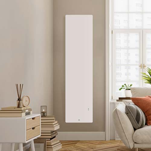 Radiateur connecté vertical Thermor Ingénio 4 coloris blanc puissance 1000W