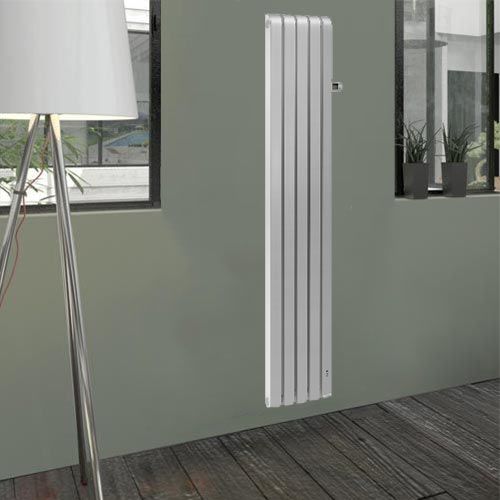THERMOR Mythik Radiateur connecté chaleur douce vertical alu satiné 1250W - 460251
