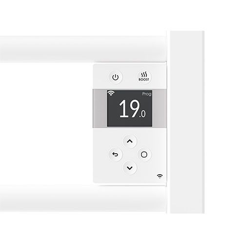 Sèche serviettes Thermor Riva 5 blanc brillant 750W avec boitier de commande digital