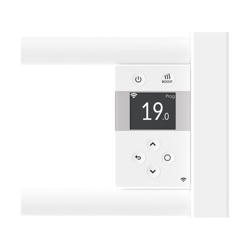 Sèche serviettes connecté Thermor Riva 5 blanc 1000W avec boitier de commande digital