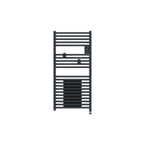 Sèche serviettes connecté avec soufflerie Thermor Riva 5 1500W gris ardoise