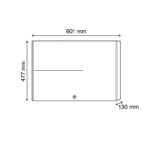 Dimensions du radiateur chaleur douce 1000W blanc Thermor Tenerife