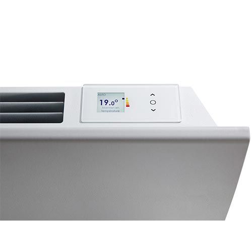 Radiateur chaleur douce 1250W blanc Thermor Tenerife avec boitier de commande digital
