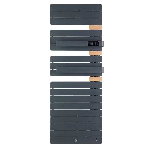THERMOR Allure 3 virtuose Sèche-serviettes électrique connecté ardoise droite avec soufflerie 1750W