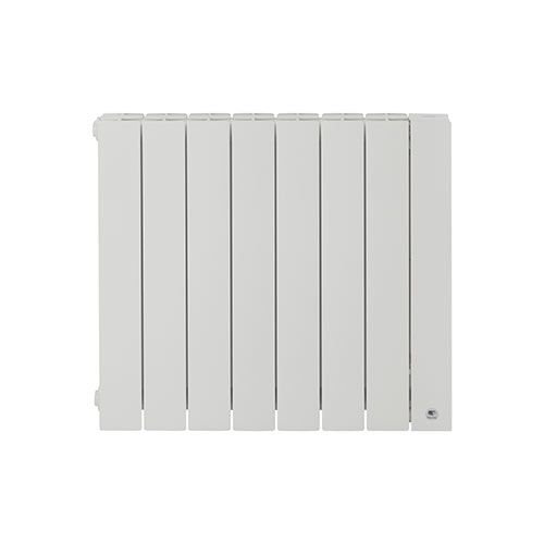 Radiateur chaleur douce 1250W blanc Thermor Baleares - vue de face