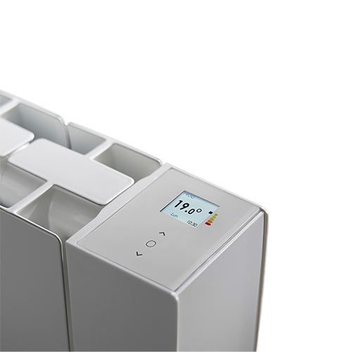 Radiateur chaleur douce 1250W blanc Thermor Baleares avec boitier de commande digital