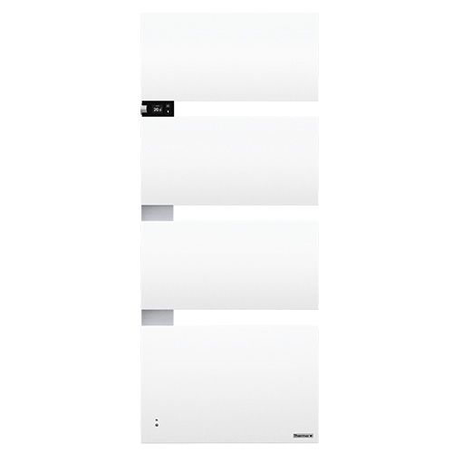THERMOR Symphonik Sèche-serviettes électrique connecté blanc granit/alu