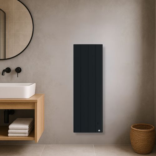 Radiateur chaleur douce vertical gris ardoise 1000W Thermor Bilbao 4 - photo intérieur