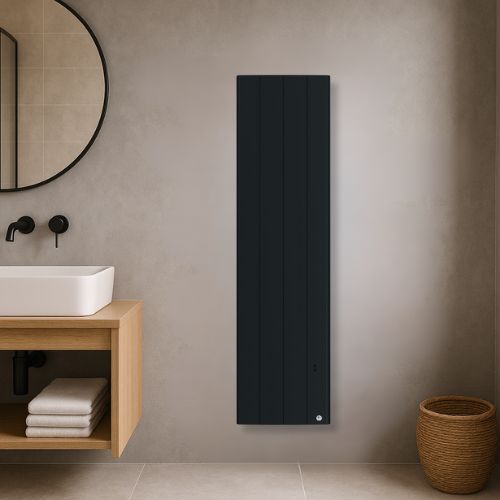 Radiateur chaleur douce vertical gris ardoise 1500W Thermor Bilbao 4 - photo intérieur