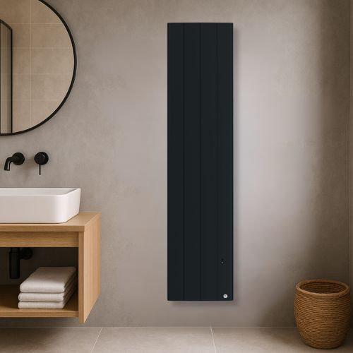 Radiateur chaleur douce vertical gris ardoise 1800W Thermor Bilbao 4 - photo intérieur