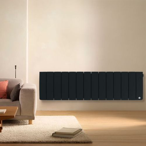 Radiateur chaleur douce bas Thermor Bilbao 4 gris ardoise 1400W - photo intérieur