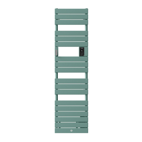 Sèche serviette électrique étroit avec soufflerie Thermor Riviera 2 1500W vert eucalyptus