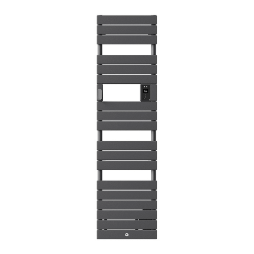 Sèche serviette électrique étroit avec soufflerie Thermor Riviera 2 1500W gris menhir