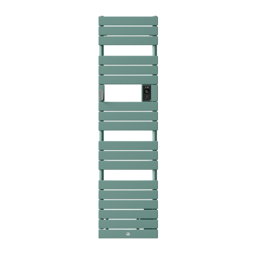 Sèche serviette électrique étroit avec soufflerie Thermor Riviera 2 1750W vert eucalyptus