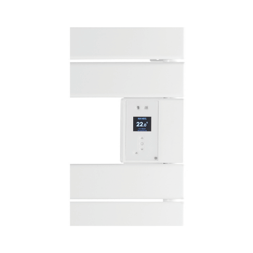 Sèche serviette électrique étroit avec soufflerie Thermor Riviera 2 1750W noir carbone - avec boitier de commande digital