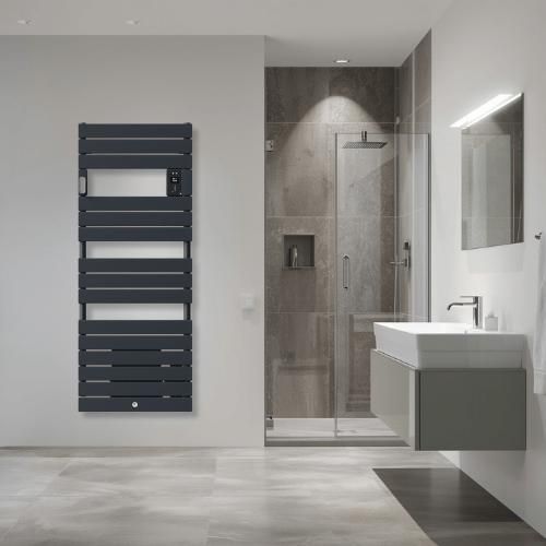 Sèche serviettes électrique Thermor Riviera 2 avec soufflerie 1750W gris ardoise - photo intérieur